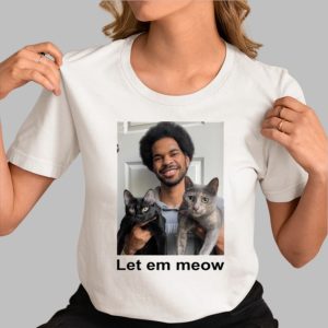 Jarrett Allen Wearing Let Em Meow Shirt