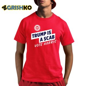 Jd Vance Trump Is A Scab Vote Harris Shirt