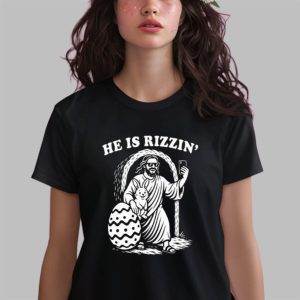 Jesus Bunny He Is Rizzin Easter Shirt