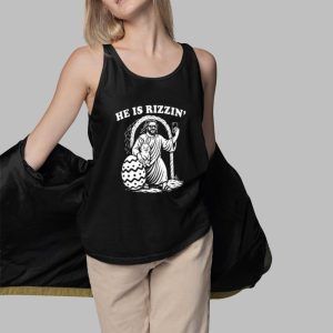 Jesus Bunny He Is Rizzin Easter Shirt 5