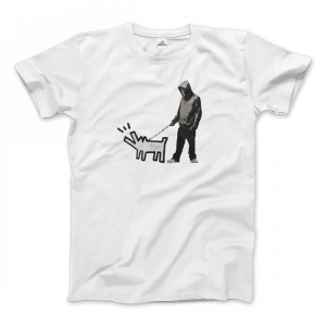 Banksy Dog Walker Artwork T-Shirt