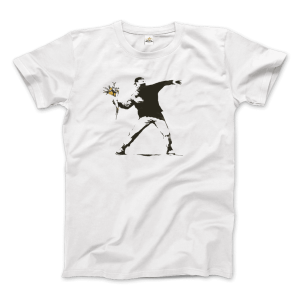 Banksy Flower Thrower Artwork T-Shirt