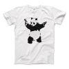Banksy Pandamonium Armed Panda Artwork T-Shirt
