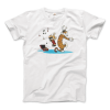Calvin and Hobbes Dancing with Record Player T-Shirt