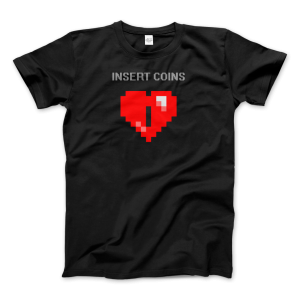 Insert Coins, 8-BIT Heart T-Shirt