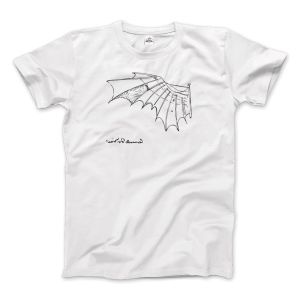 Leonardo Da Vinci, Glider Sketch Artwork T-Shirt