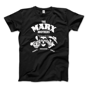Marx Brothers, Harpo, Groucho and Chico Cartoon Portrait Tee