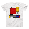 Piet Mondrian – Composition with Red, Yellow, and Blue – 1942 Artwork T-Shirt