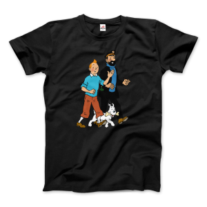 Tintin, Snowy and Captain Haddock Artwork T-Shirt