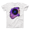 Vinyl Record Made of Paint Scattered in Purple Tones T-Shirt